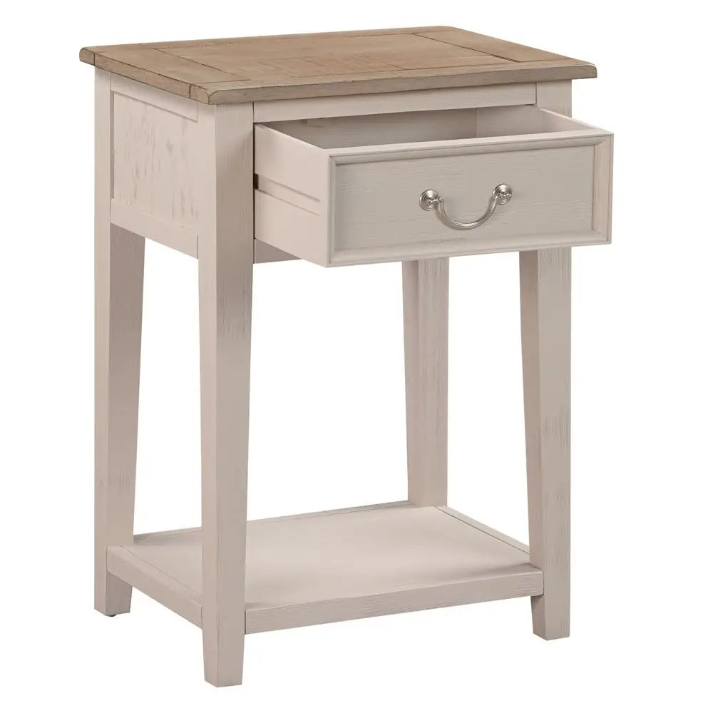 Tannery Putty Lamp Table 52 x 38 x 73cm - Tables