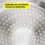 Tasty Non Stick Induction Frying Pan With Denim Blue Handle