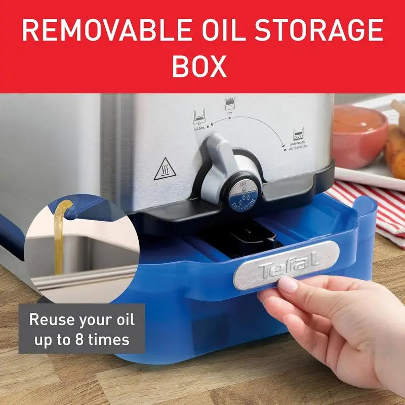 Tefal Oleoclean Pro Electric Easy Oil Clean-up Deep Fat