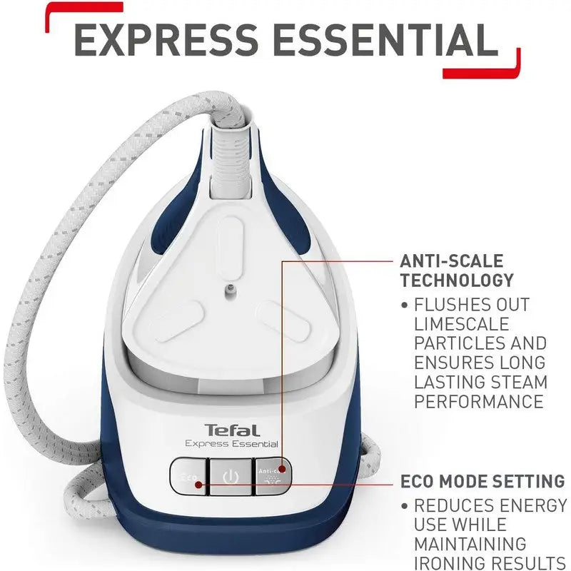 Tefal Steam Generator Express Essential Iron - 2200W- Blue