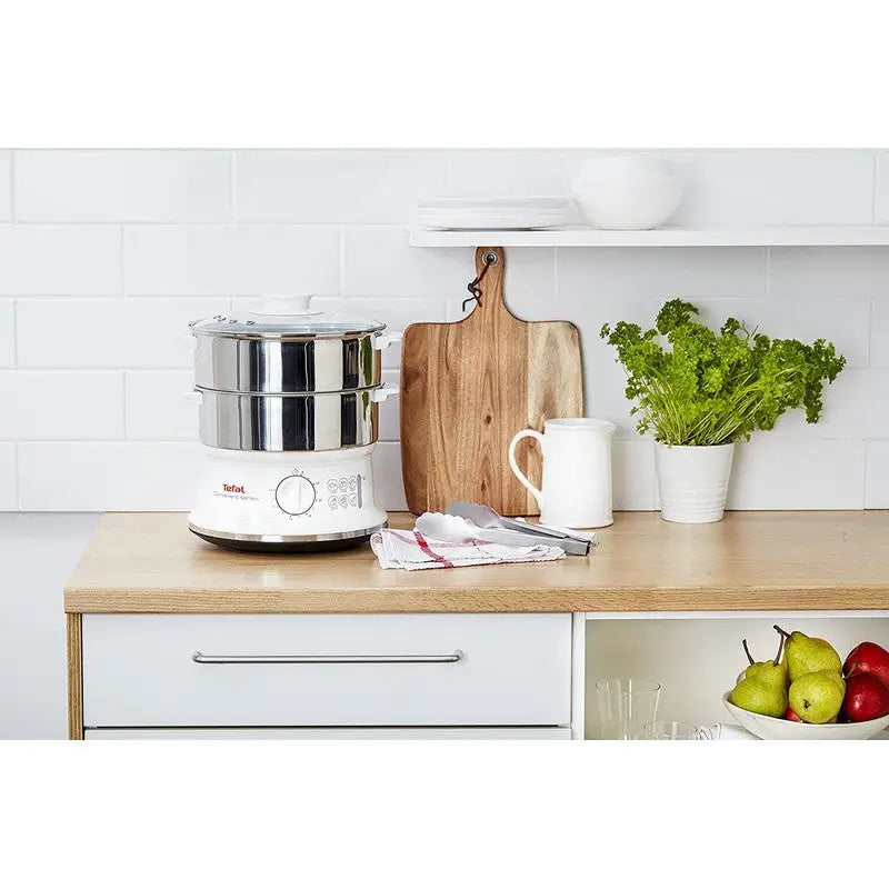 Tefal VC145140 Convenient Series 2 Tier Steamer - Silver -