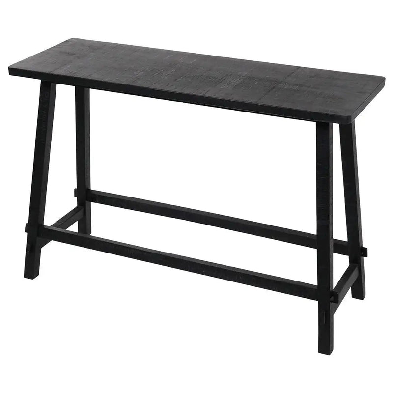 Terrace Black Noir Console Table 110 x 40 x 75cm - Tables