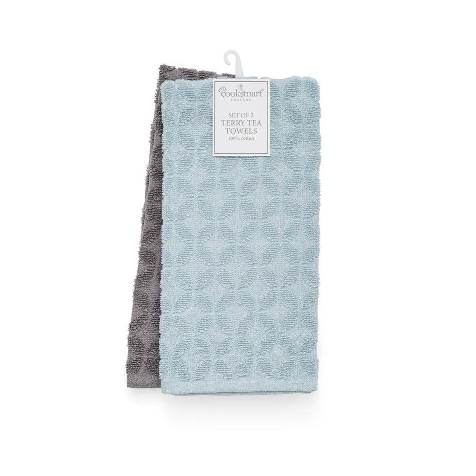 Terry Tea Towels 2 Pack - Retro - Kitchenware