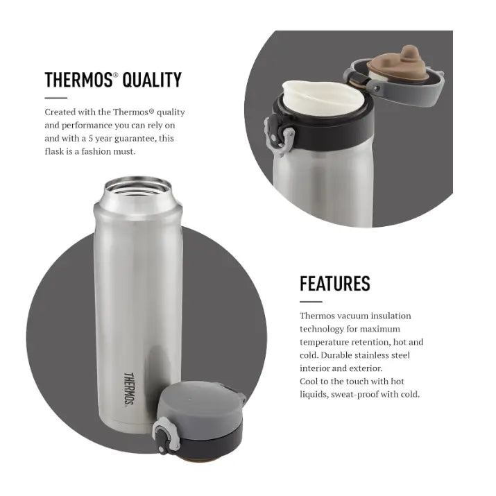 Thermos Stainless Steel Direct Drink Flask 10hr Hot 24hr