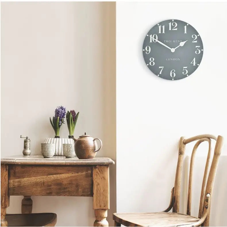 Thomas Kent 12’ Arabic Wall Clock - Various Colours