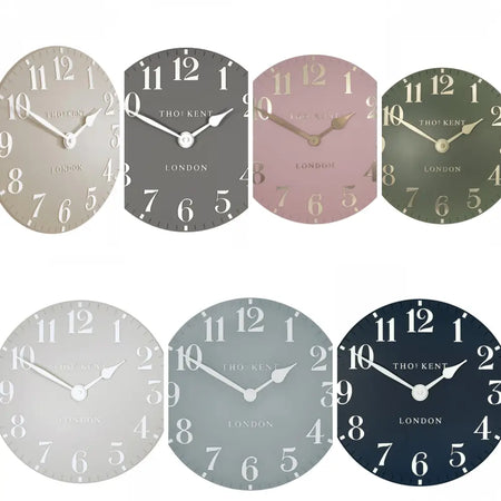 Thomas Kent 12’ Arabic Wall Clock - Various Colours