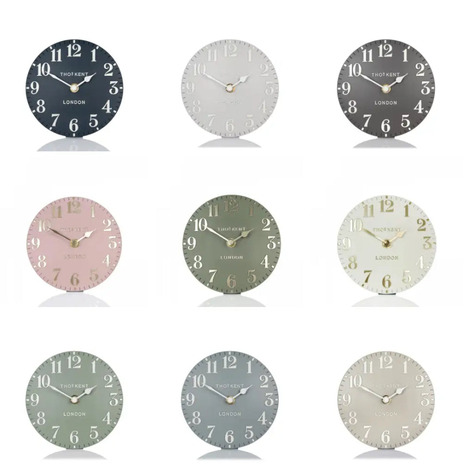 Thomas Kent 6’ Arabic Mantel Clock - Various Colours