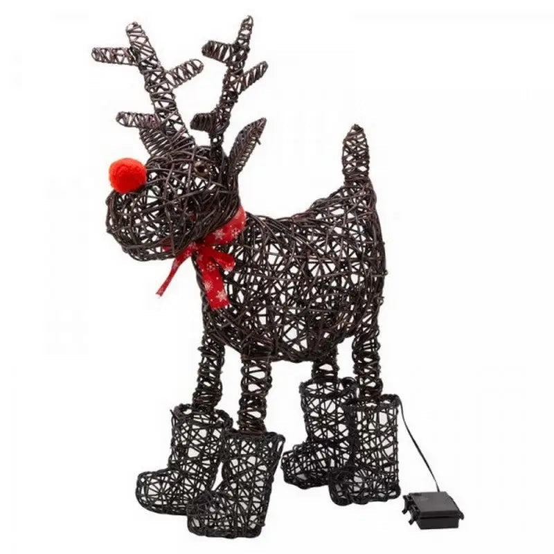 Three Kings 80 Led Sparkly Rudolph Christmas Decoration -