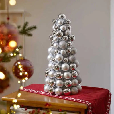 Three Kings Bauble-Esque Tree Christmas Decoration - Silver
