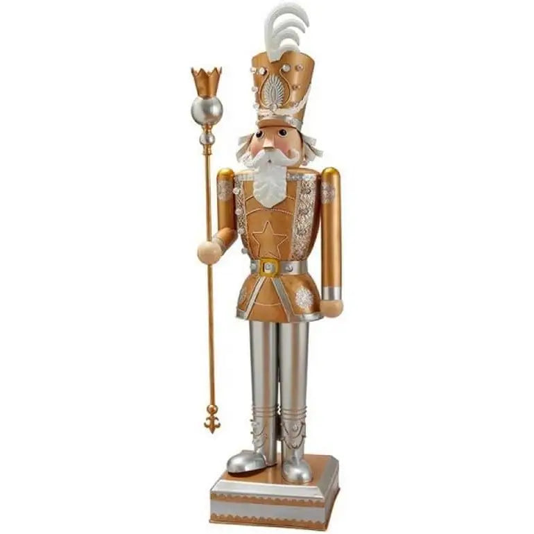 Three Kings In-Lit Giant Traditional Nutcracker White &