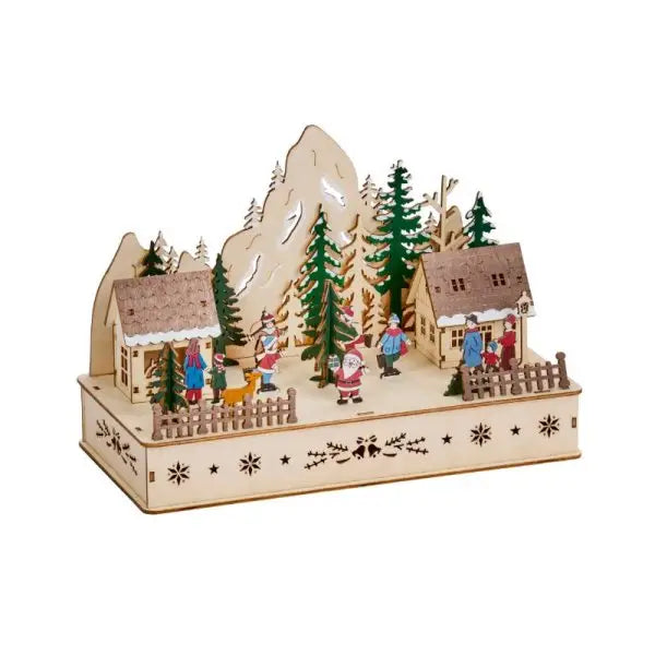 Three Kings InLit Santa’s Woodland Village Christmas >>