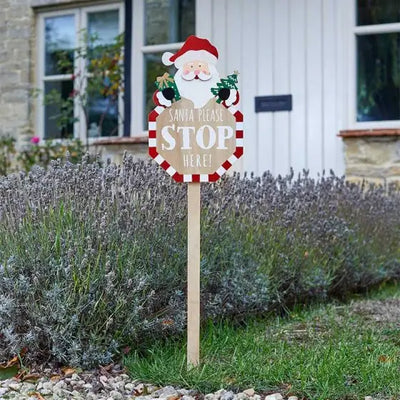 Three Kings SantaStop! Sign Seasonal >> Christmas >> Outdoor