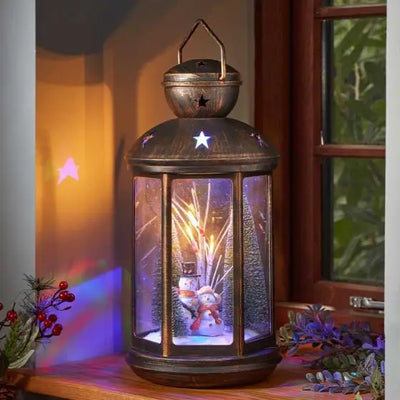 Three Kings SnowFall Lantern Christmas >> Decorations