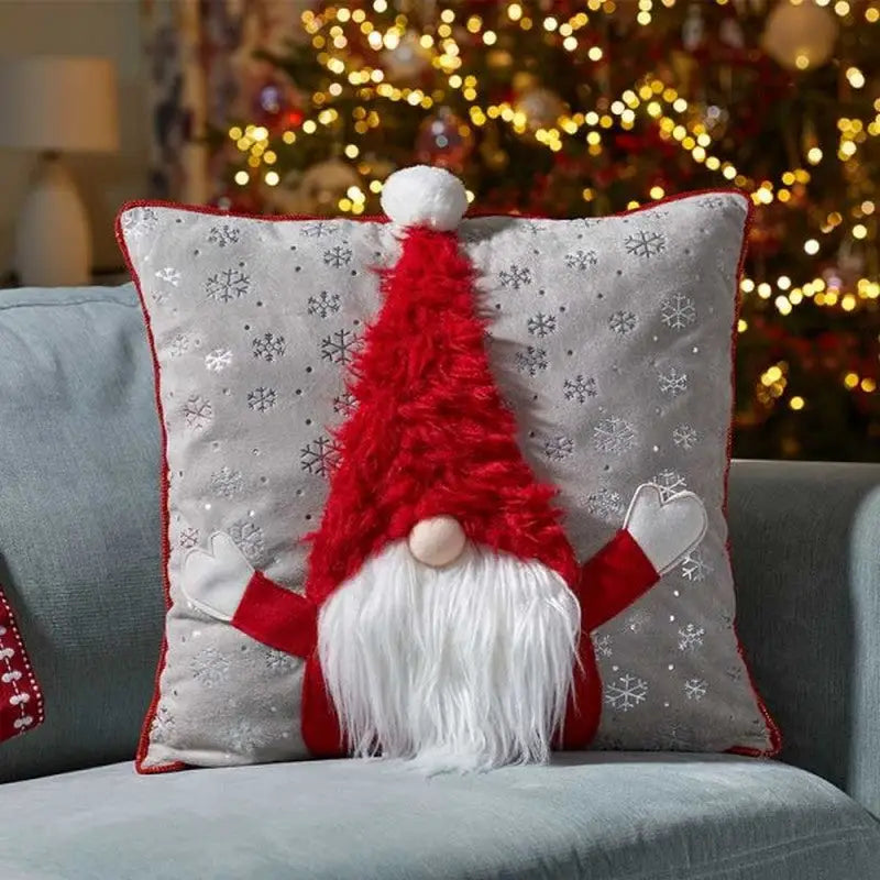 Three Kings Super Furry Gonk Cushion - Red- 45cm - Christmas