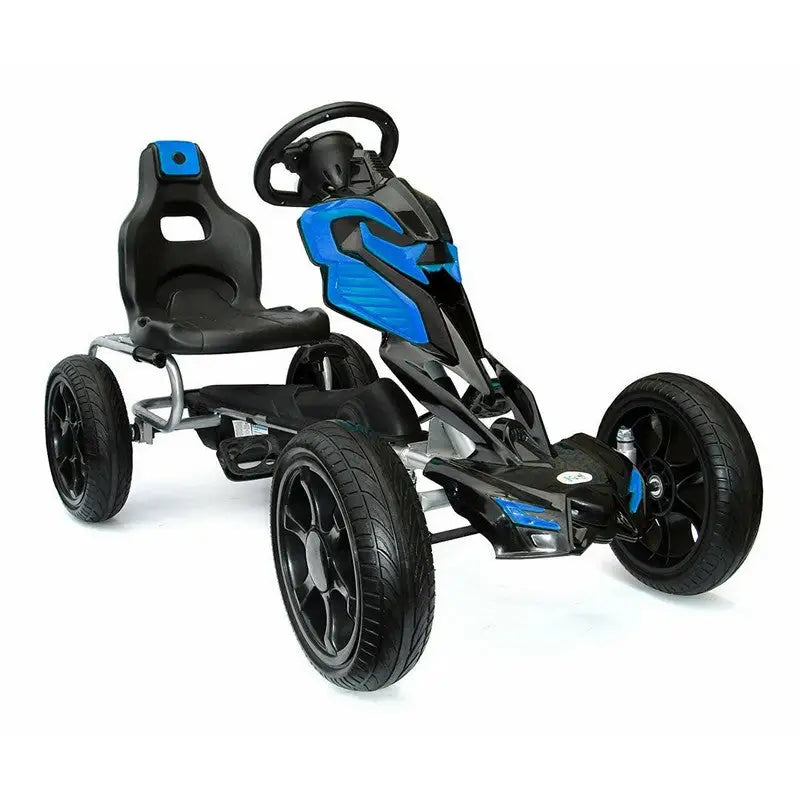 Thunder Cart Eva Rubber Wheel Go Kart - Blue - Toys