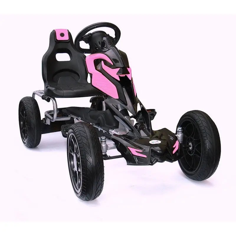 Thunder Cart Eva Rubber Wheel Go Kart - Pink - Toys
