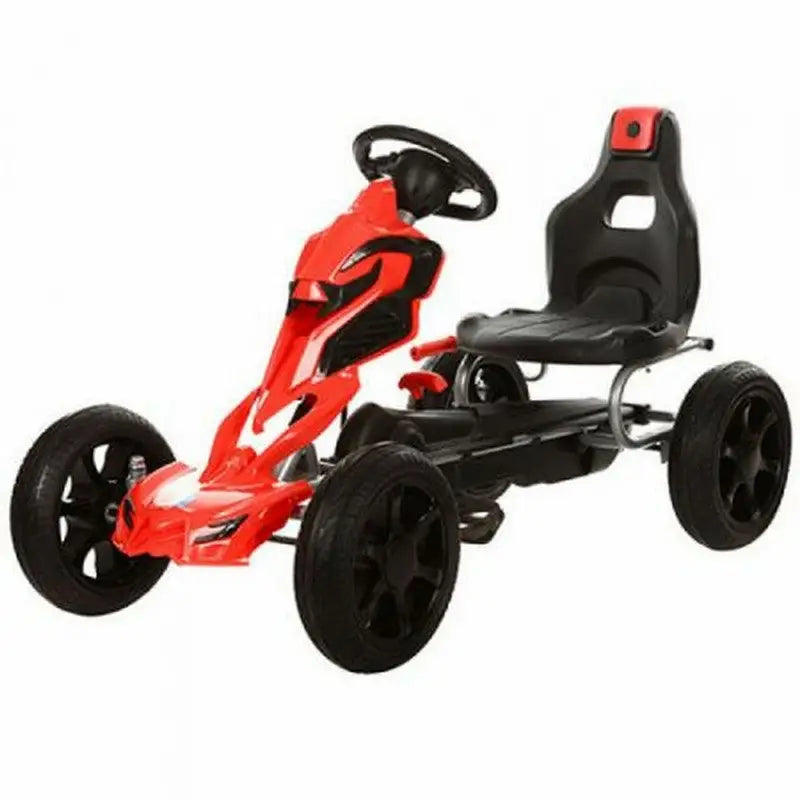 Thunder Cart Eva Rubber Wheel Go Kart - Red - Toys