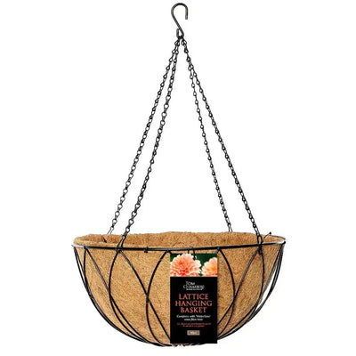 Tom Chambers 40cm Lattice Hanging Basket with Coco Liner