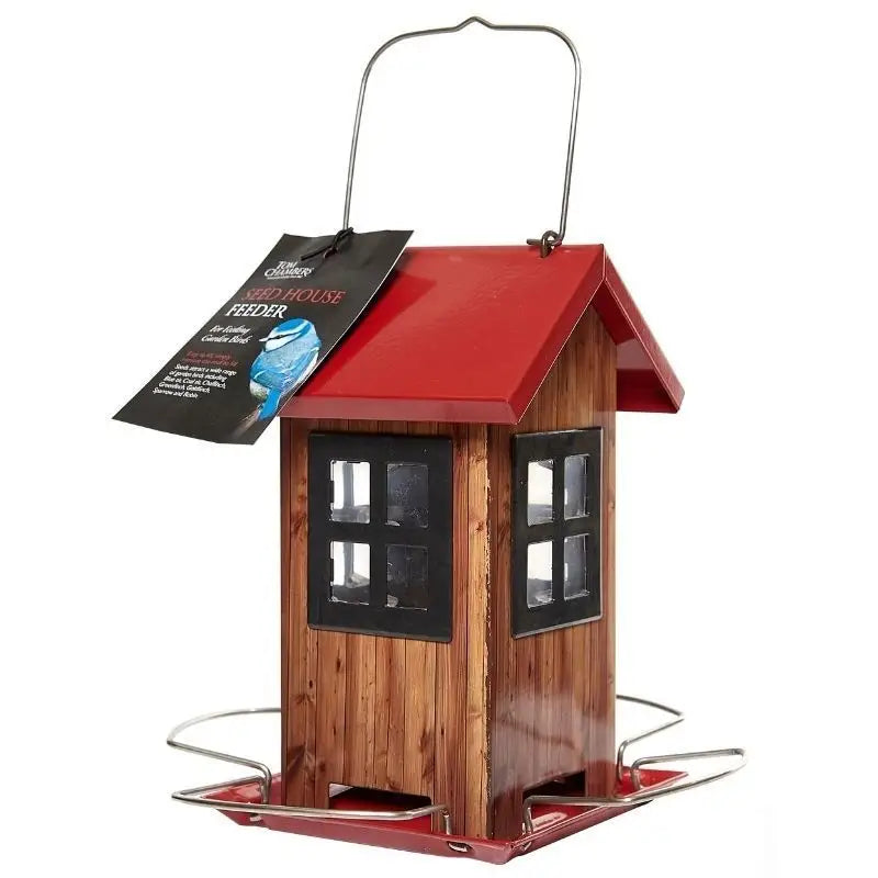 Tom Chambers Bird Seed House - Red - Bird Care