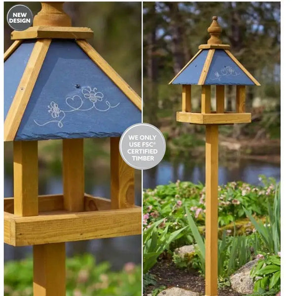 Tom Chambers Handcrafted Wooden Garden Bird Tables - Range