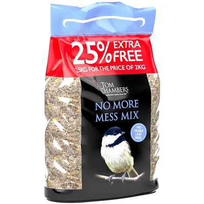 Tom Chambers No More Mess Mix 2.5Kg - 25% Extra Bag - Bird