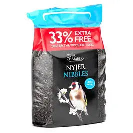 Tom Chambers Nyjer Nibbles Bird Seed Food - 1.5Kg +33% Extra
