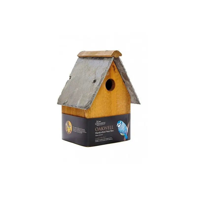 Tom Chambers Oakwell Nest Box Bird House With 28mm & 32mm