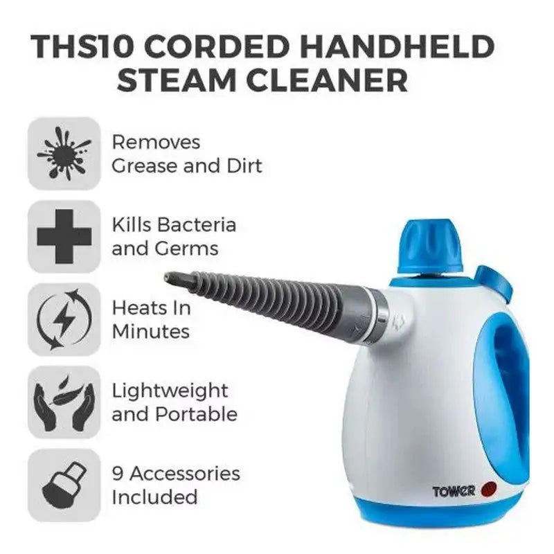 Tower THS10 Handheld Steam Cleaner - T134000 - Cleaning