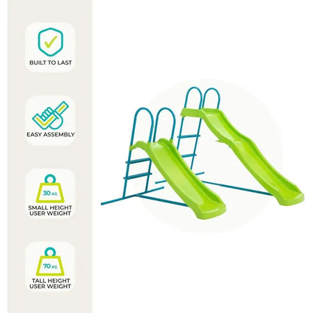 TP Growable Small To Tall Garden Slide (1.2m- 1.8m) - Toys