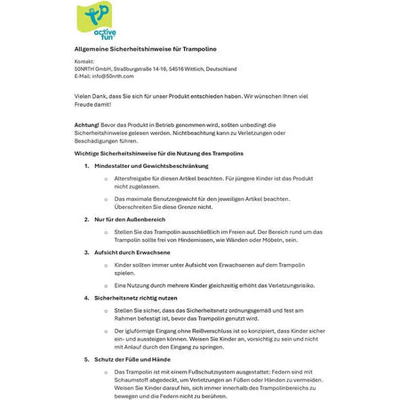 TP Trampoline With Igloo Door and Surround Safety Net - Toys