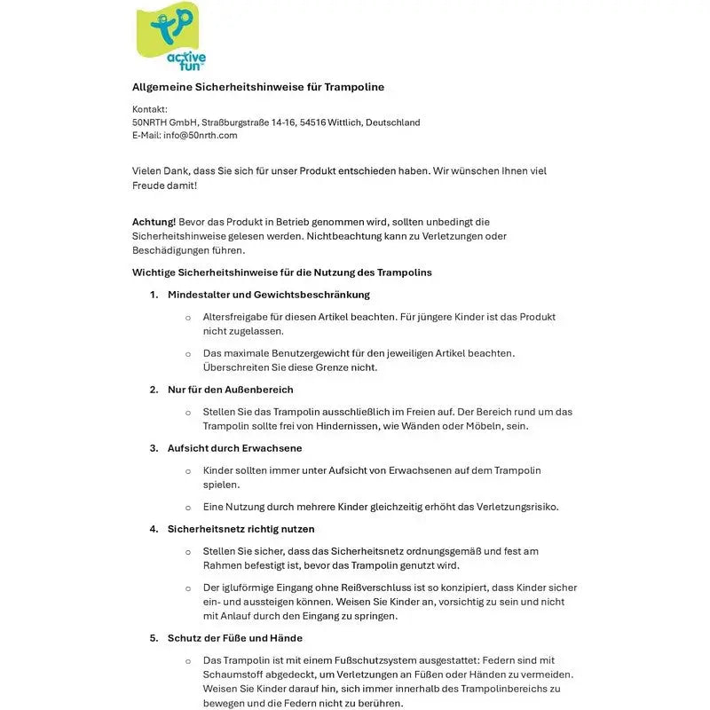 TP Trampoline With Igloo Door and Surround Safety Net - Toys