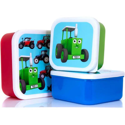 Tractor Ted 3 Pack Snack Pots Tractors - Red - Toys