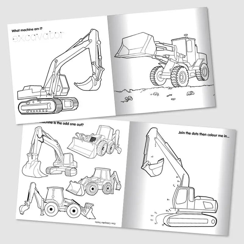 Tractor Ted Colouring Book - Diggers - Toys