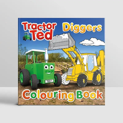Tractor Ted Colouring Book - Diggers - Toys