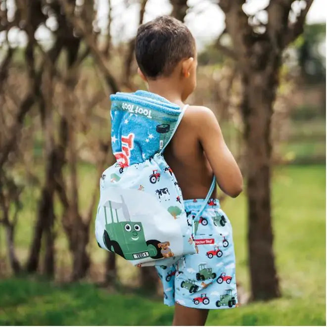 Tractor Ted Drawstring Activity Bag - Drawstring Bag