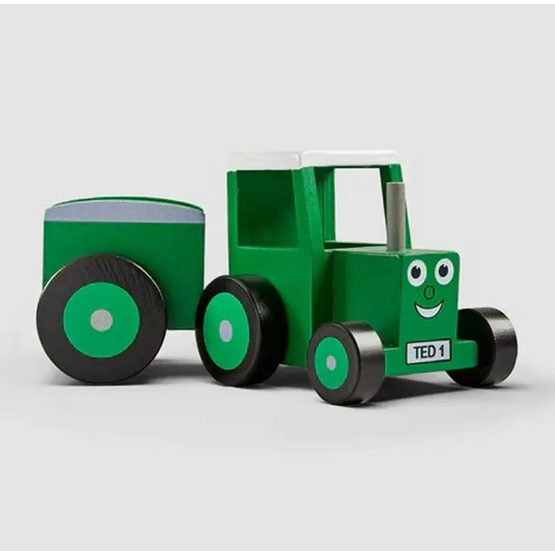 Tractor Ted Wooden Tractor And Trailer - Toys