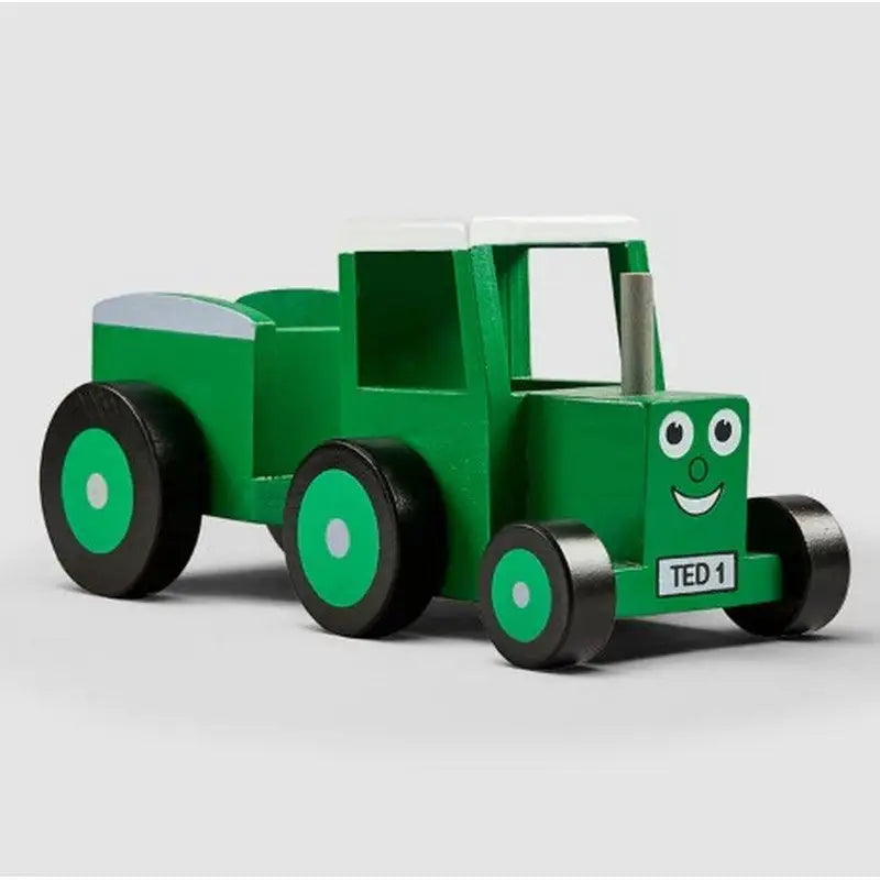 Tractor Ted Wooden Tractor And Trailer - Toys