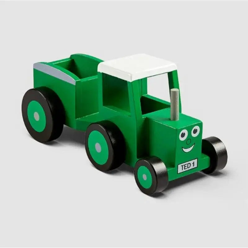 Tractor Ted Wooden Tractor And Trailer - Toys
