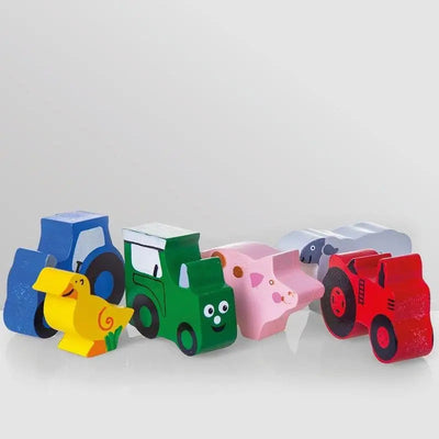 Tractor Ted Wooden Farm Toys 6 Pack - Toys