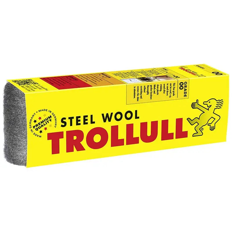 Trollull Premium Quality Steel Wool - Grades 0000 / 00 / 1 -