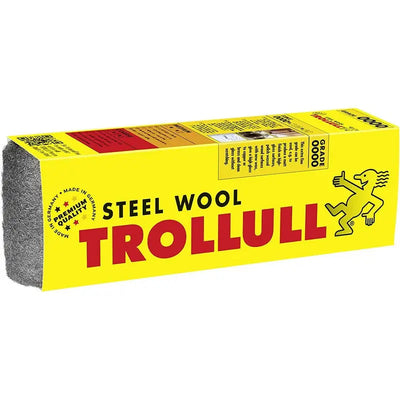 Trollull Premium Quality Steel Wool - Grades 0000 / 00 / 1 -