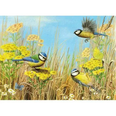 Tuftop Blue Tit Glass Worktop Saver (Various Sizes) - Medium