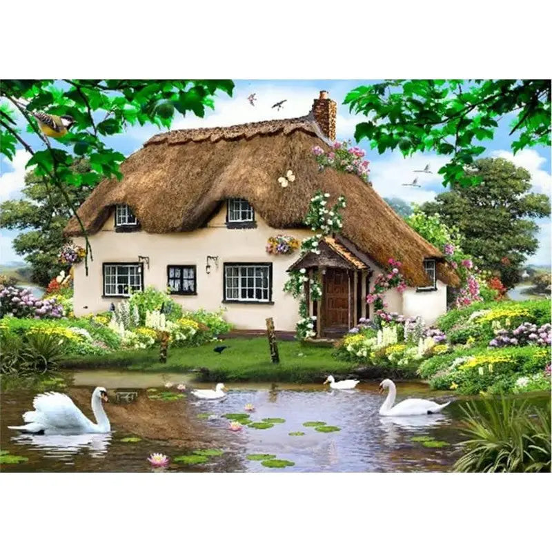 Tuftop Swan Cottage Glass Worktop Protector (Various Sizes)