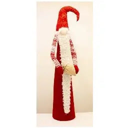 Twinkle Large Slim Santa Gnome 124cm - Seasonal & Holiday