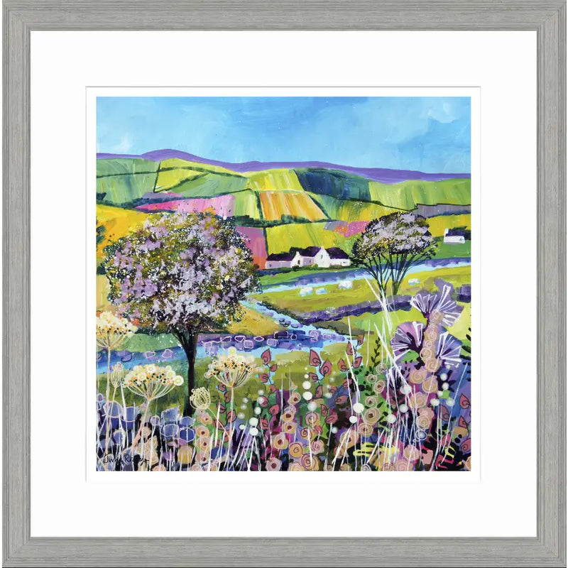 Two White Cottages - Picture 55cm Artwork