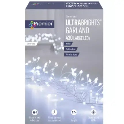 Ultrabright Garland LED Cluster Lights - Available in White