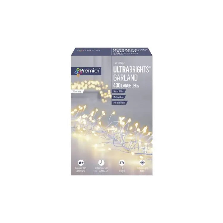 Ultrabright Garland LED Cluster Lights - Available in White