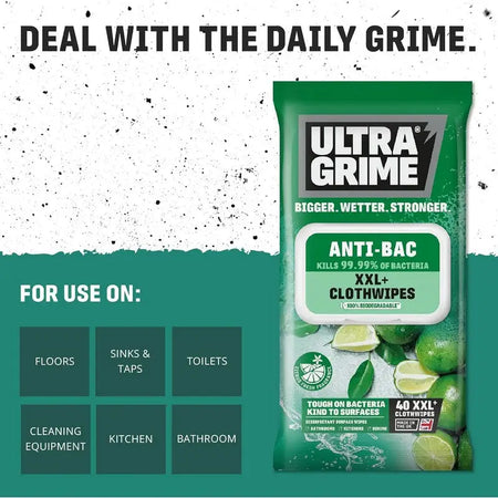 UltraGrime Multi-Purpose XXL+ Biodegradable Cleaning Wet