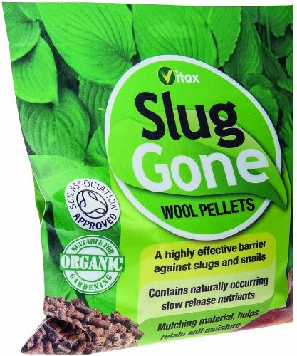 Vitax Slug Gone Organic Wool Pellets Safe Controls Slugs Snails 1L