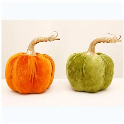 Velvet Pumpkin 20cm - 2 Assorted (1 SENT) - Autumn >>